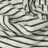 Black Horizontal-Stripe Knit, Cotton — photo 3