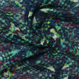 Dark Blue Abstract Knit, Polyester — photo 3