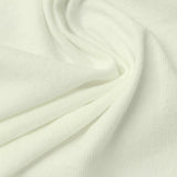 Cotton Polyester Jersey Knit Fabric, 210 gsm, 150 cm — White — photo 3