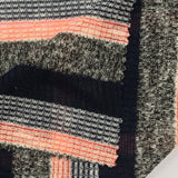 Dark Blue Horizontal-Stripe Rib Knit, Viscose-Poly — photo 3