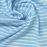 Light Blue Horizontal-Stripe Knit, Viscose-Poly — photo 3