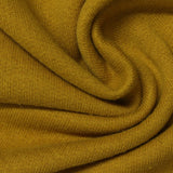 Polyester Cotton French Terry Fabric, 265 gsm, 160 cm — Yellow — photo 3