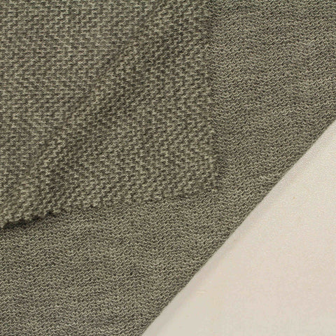 Grey Houndstooth Jersey Knit, Poly-Viscose