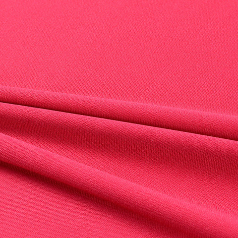 100% Polyester Knit Fabric, 125 gsm, 165 cm — Red