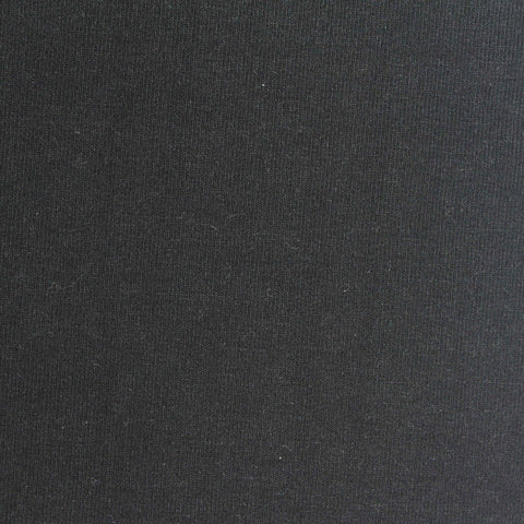 Polyester Viscose Stretch French Terry Fabric, 240 gsm, 160 cm — Black, ref EF-269398