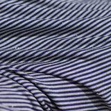 Navy Horizontal-Stripe Knit, Viscose — photo 3