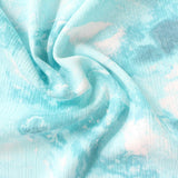 Blue Abstract Woven, Viscose — photo 3