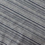 Dark Blue Stripes Jersey Knit, Polyester — photo 3