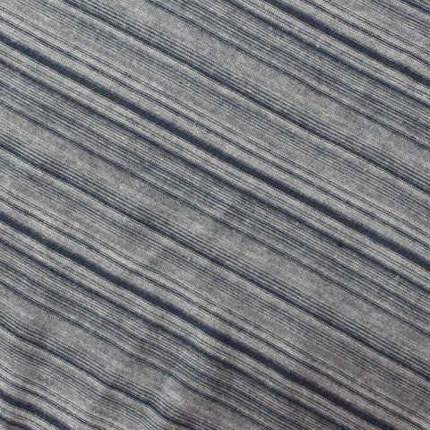 Dark Blue Stripes Jersey Knit, Polyester, 141 gsm