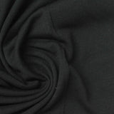 Polyester Cotton Jersey Knit Fabric, 133 gsm, 182 cm — Black — photo 3