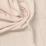 Polyester Stretch Rib Knit Fabric, 220 gsm, 160 cm — Beige — photo 3