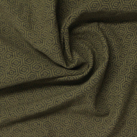 Printed Polyester Tencel Lyocell Stretch Jersey Knit Fabric, 196 gsm — Green