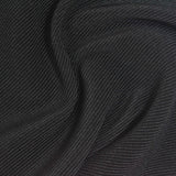 Polyester Stretch Knit Fabric, 350 gsm, 160 cm — Black — photo 3