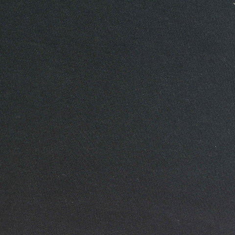 Cotton Stretch French Terry Fabric, 290 gsm, 170 cm — Black