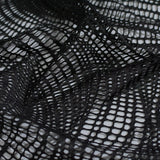 Jacquard 100% Polyester Knit Fabric, 134 gsm, 140 cm — Black — photo 3
