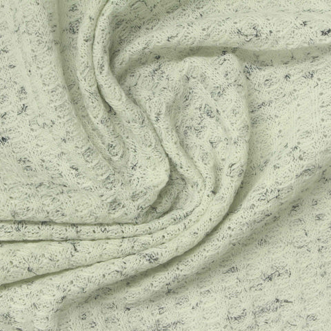 Light Cream Marl Waffle Knit, Polyester