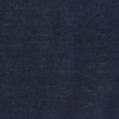 Dark Blue Marl Jersey Knit, Polyester, 140 gsm, 160 cm