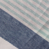 White Horizontal-Stripe Jersey Knit, Polyester — photo 3