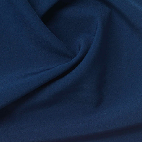 Polyester Stretch Knit Fabric, 125 gsm, 147 cm — Navy