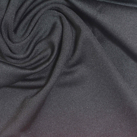 Polyester Stretch Milk Silk Knit Fabric, 260 gsm, 175 cm — Grey