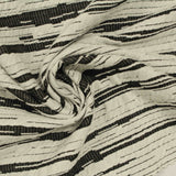 Black Horizontal-Line Jacquard, Polyester — photo 3