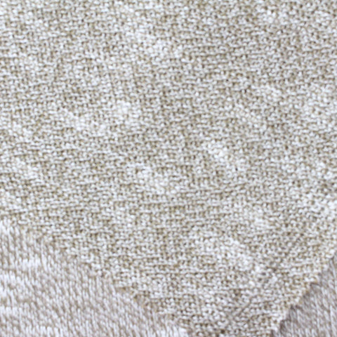 Light Beige Marl Chunky Knit, Viscose-Poly, 200 gsm