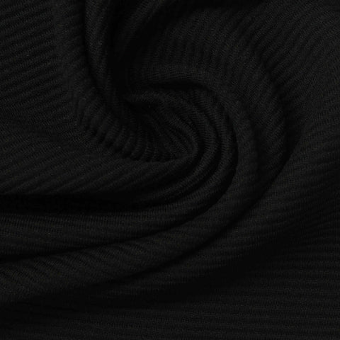 Black Rib Knit, Polyester