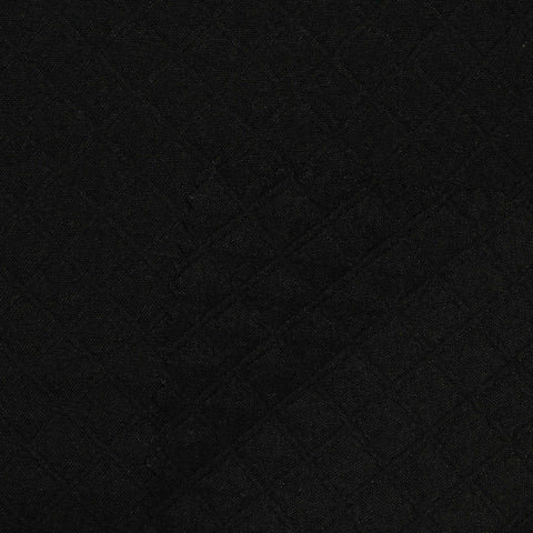 Black Tone-on-Tone Diamond Jacquard, Polyester, 280 gsm