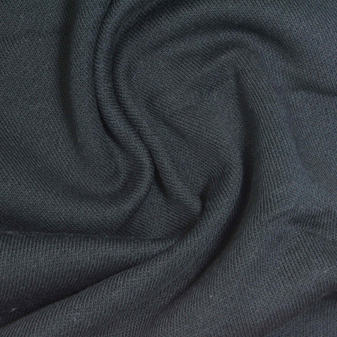 Cotton Polyester French Terry Fabric, 280 gsm, 175 cm — Navy