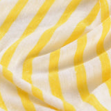 Yellow Horizontal-Stripe Knit, Poly-Linen — photo 3
