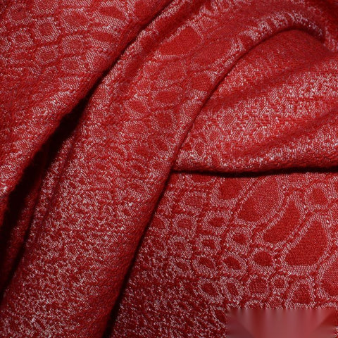 Red Tone-on-Tone Jacquard, Polyester, 235 gsm