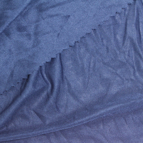 100% Polyester Jersey Knit Fabric, 120 gsm, 150 cm — Blue