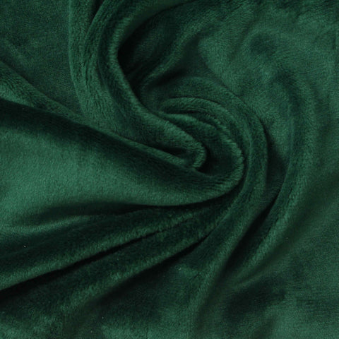 Polyester Stretch Velvet Fabric, 240 gsm, 188 cm — Green