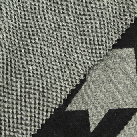 Black Houndstooth Jacquard, Poly-Viscose, 350 gsm, 155 cm