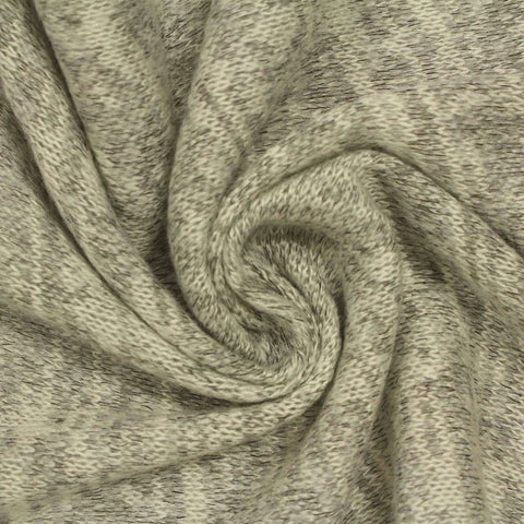 Marled Grey Vertical-Stripe Chunky Knit, Acrylic