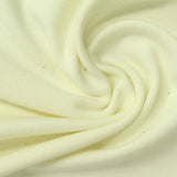 Brushed Acrylic Cotton Blend Stretch Interlock Knit Fabric, 300 gsm, 170 cm — Yellow — photo 3