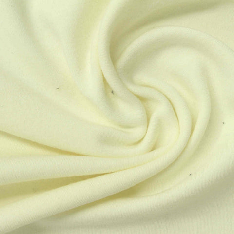 Pale Yellow Interlock Knit, Acrylic-Cotton