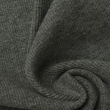 Grey Heather Rib Knit, Poly-Cotton — photo 3