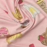 Pink Heart Milk Silk Knit, Polyester — photo 3