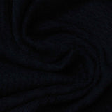 Dark Blue Geometric-Square Pointelle Knit — photo 3