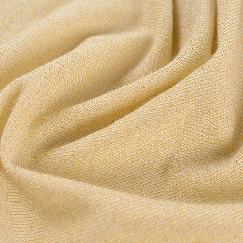 Light Yellow Heather Jersey Knit, Polyester