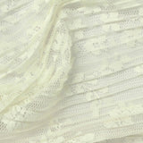 Cream Fine-Floral Warp Knit, Polyester — photo 3