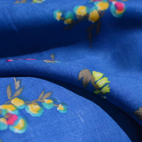 Pink Floral Voile, Cotton