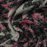 Black Houndstooth Chunky Knit, Poly-Viscose — photo 3