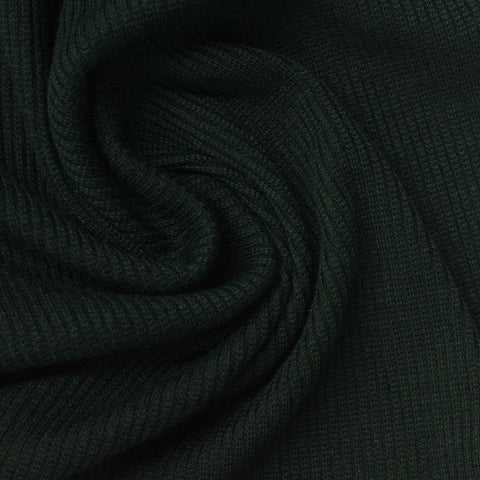 Polyester Stretch Rib Knit Fabric, 280 gsm, 160 cm — Green, ref EF-265924