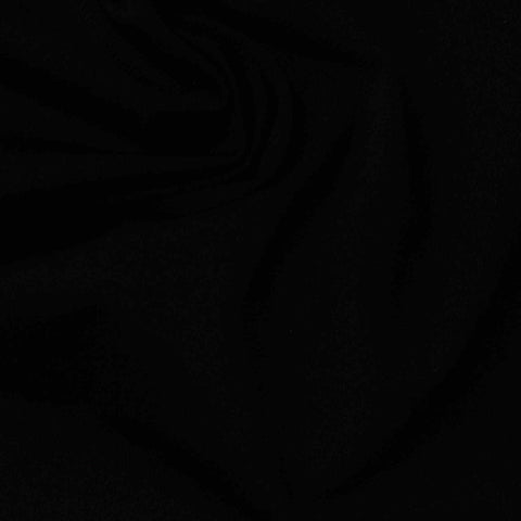 Striped Nylon Stretch Knit Fabric, 135 gsm, 155 cm — Black