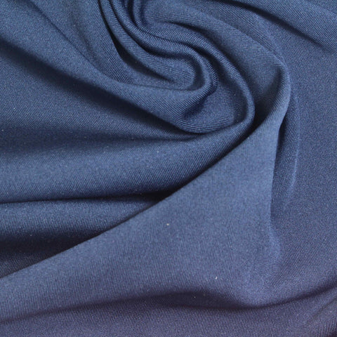 Polyester Stretch Sateen Fabric, 220 gsm, 160 cm — Blue