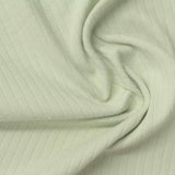Cotton Stretch Rib Knit Fabric, 210 gsm, 150 cm — Green — photo 3