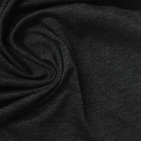 Dark Grey Marl Jersey Knit, Polyester, 160 gsm, 150 cm, ref EF-269565
