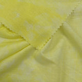 Light Yellow Abstract Jersey Knit, Viscose-Poly — photo 3